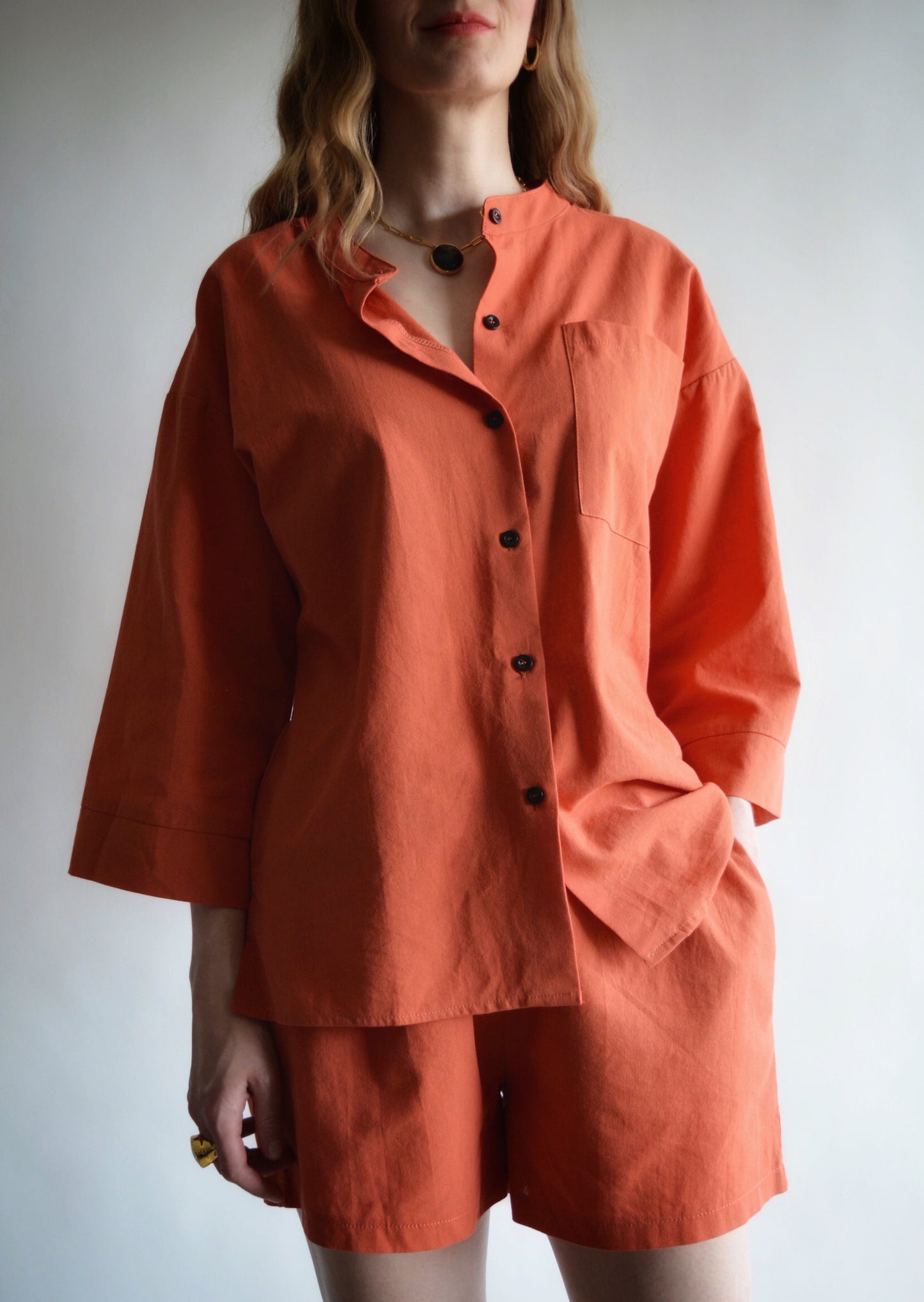 Cotton Shirt in Cali Sunset color