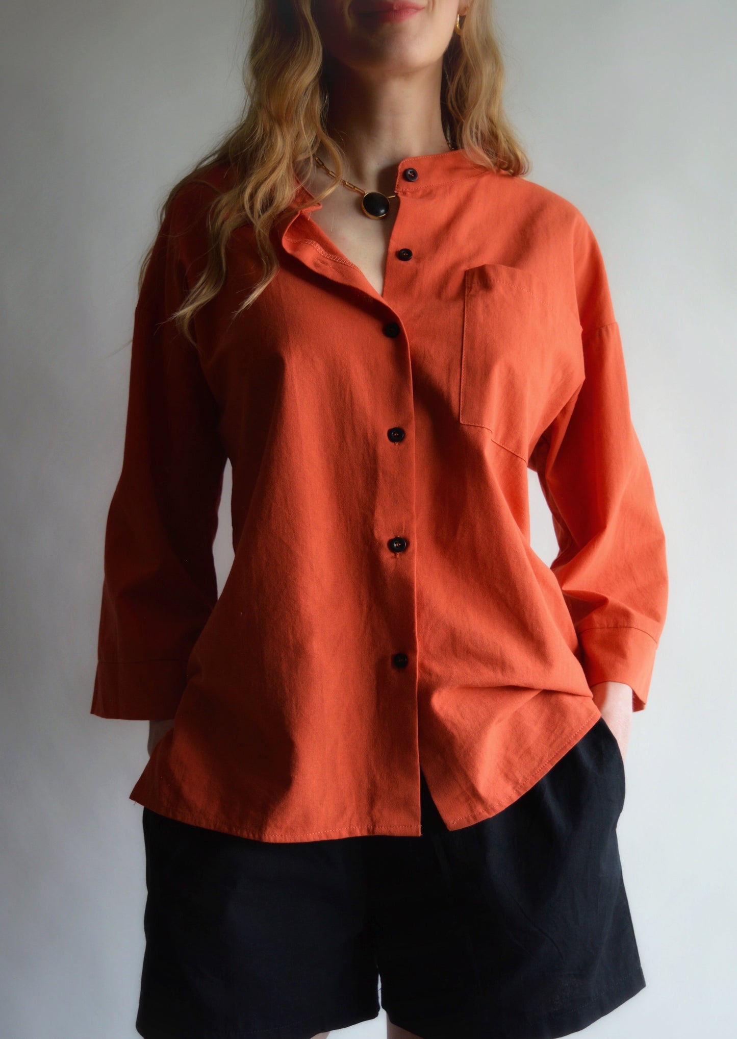Cotton Shirt in Cali Sunset color