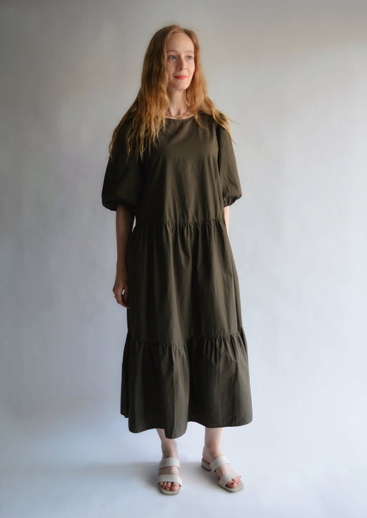 Dress in Olive Noir