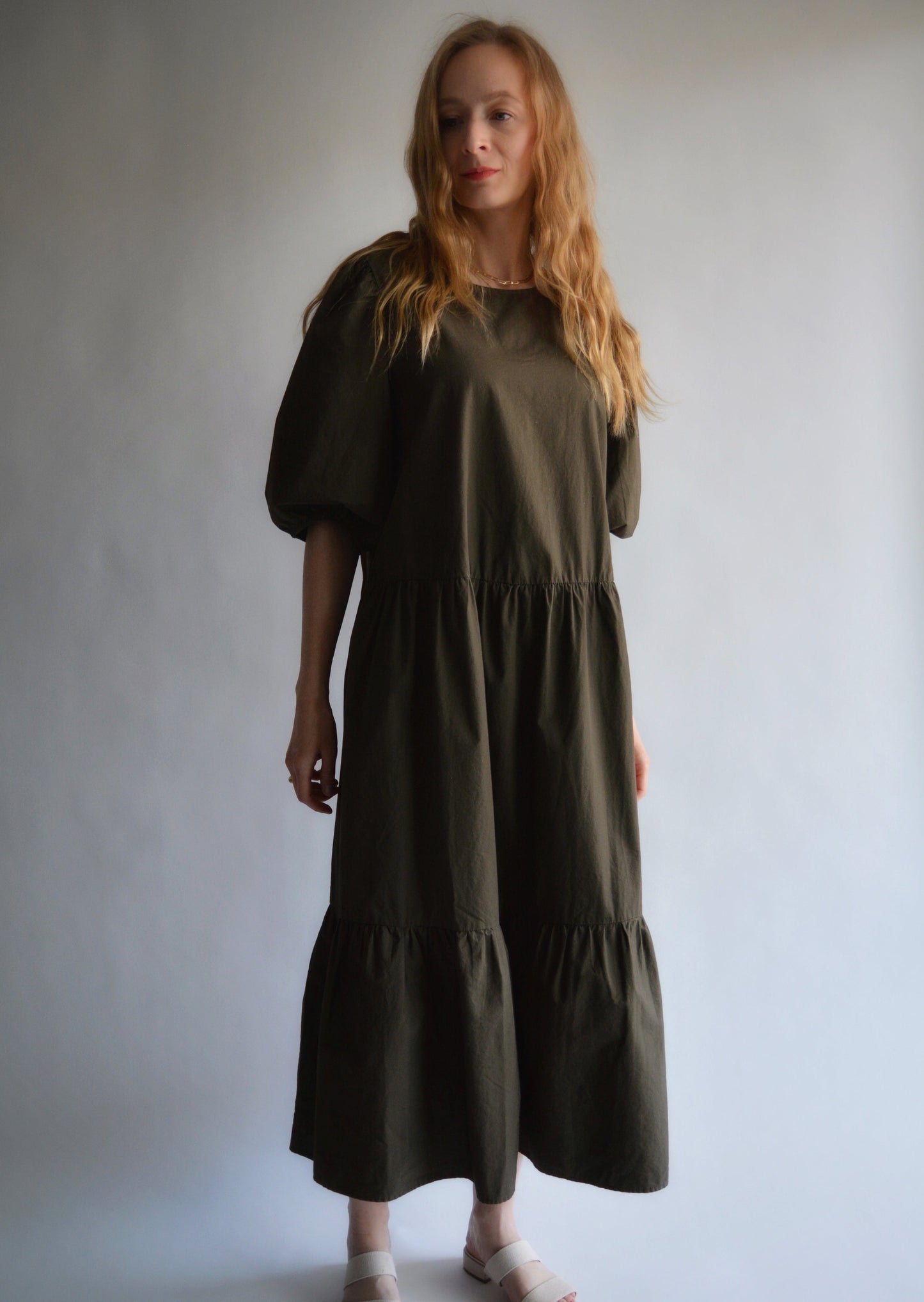 Dress in Olive Noir