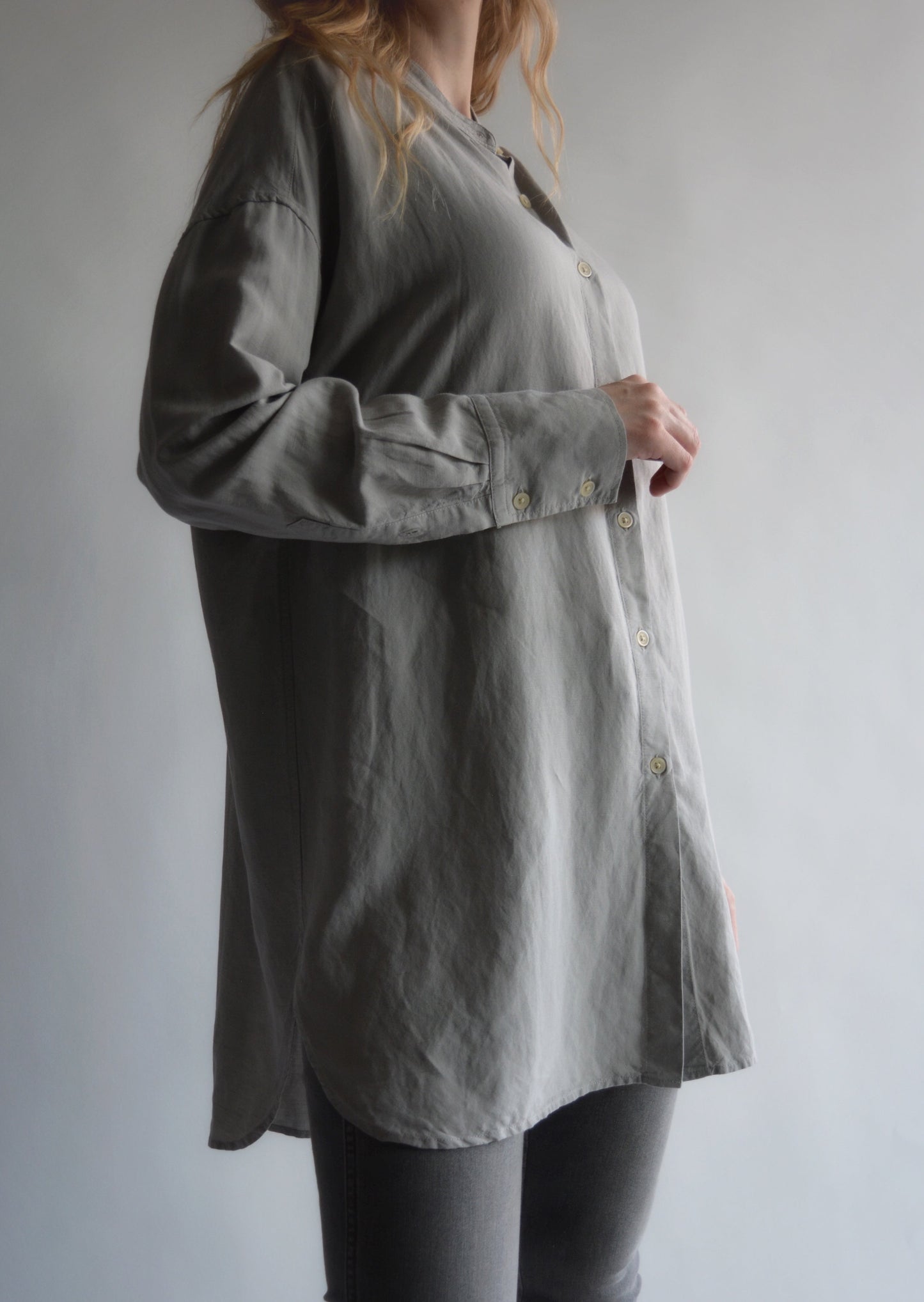 Cotton Shirt in Grey