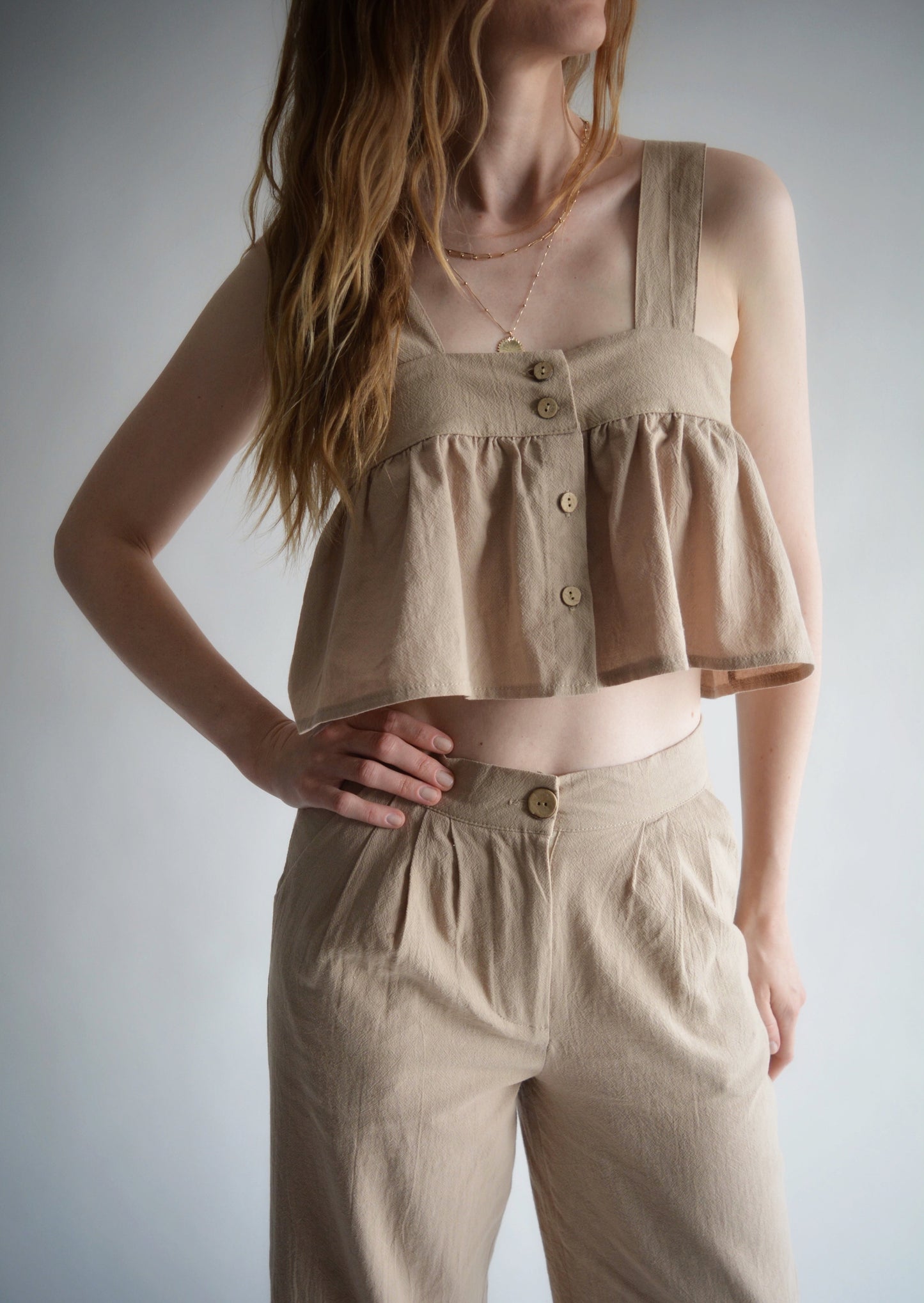 Tank in Iced Latte color