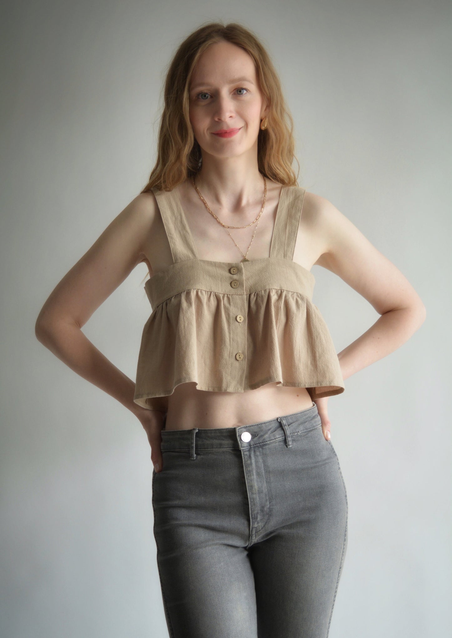 Tank in Iced Latte color