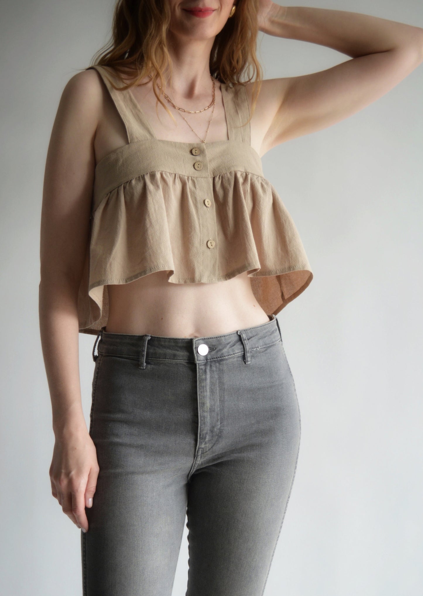 Tank in Iced Latte color