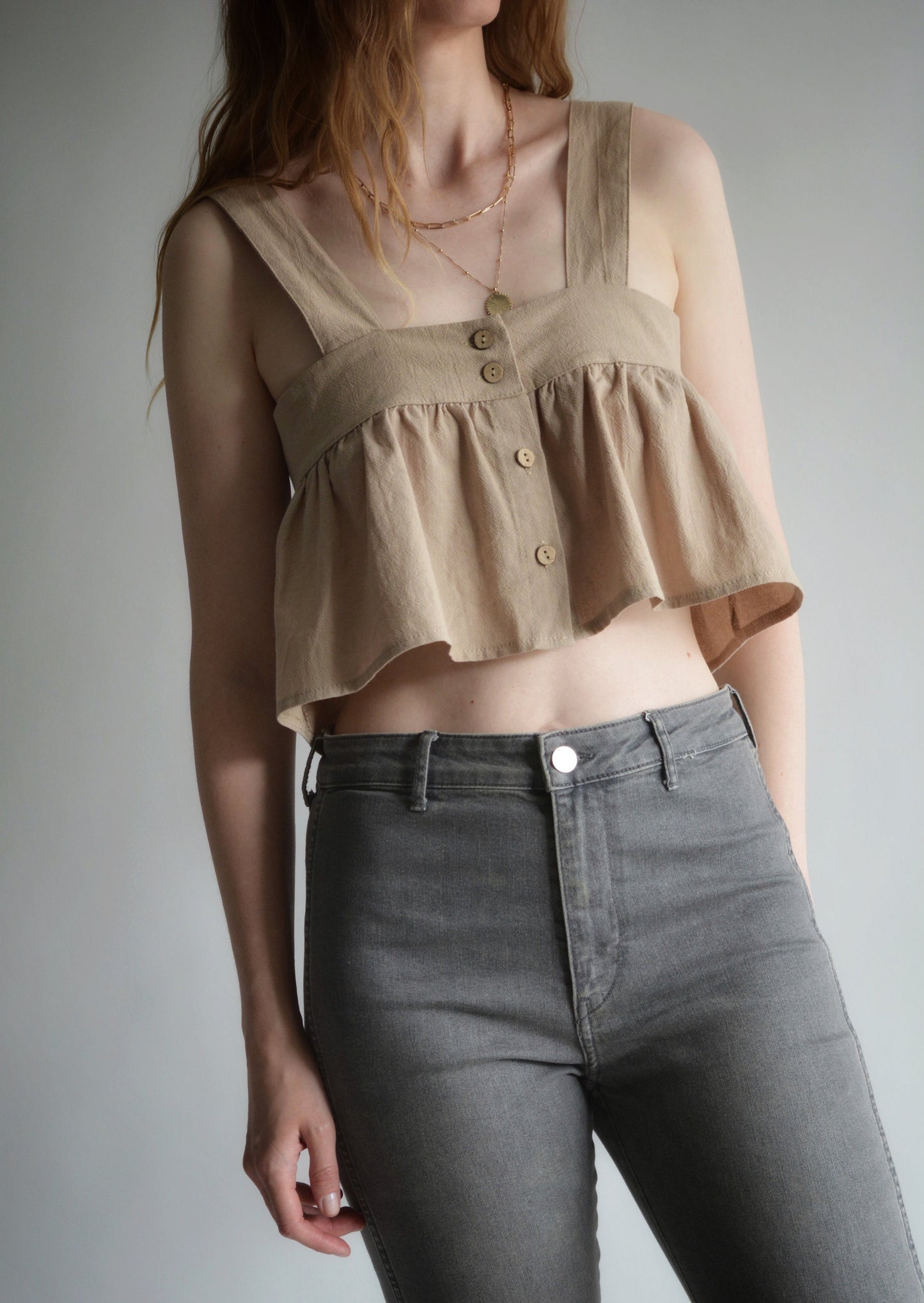 Tank in Iced Latte color