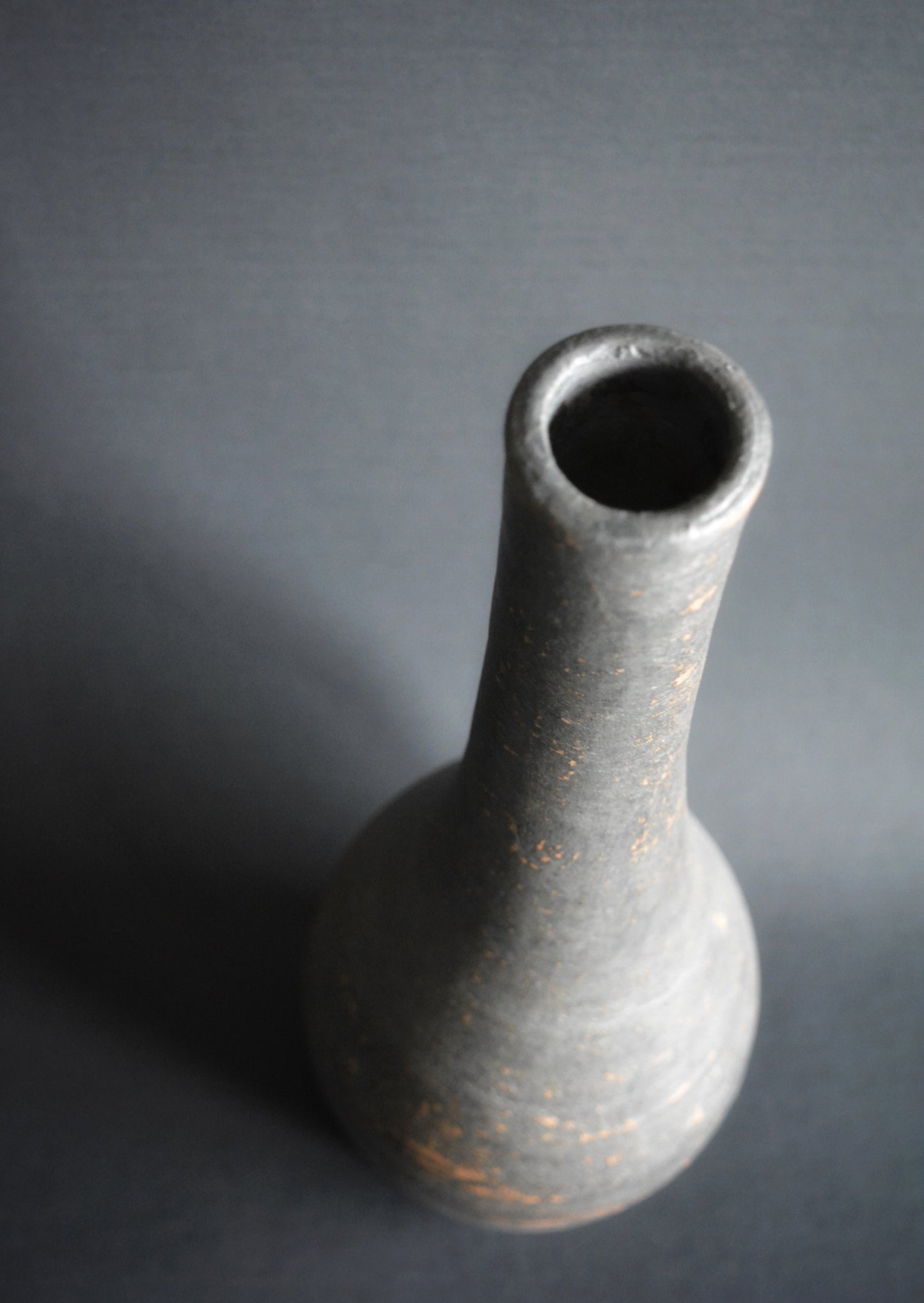 Graphite Black Limited Edition Handcrafted Ceramic Vase