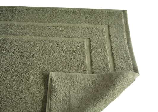 100% Ring Spun Cotton Bath Rug in Moss Green color