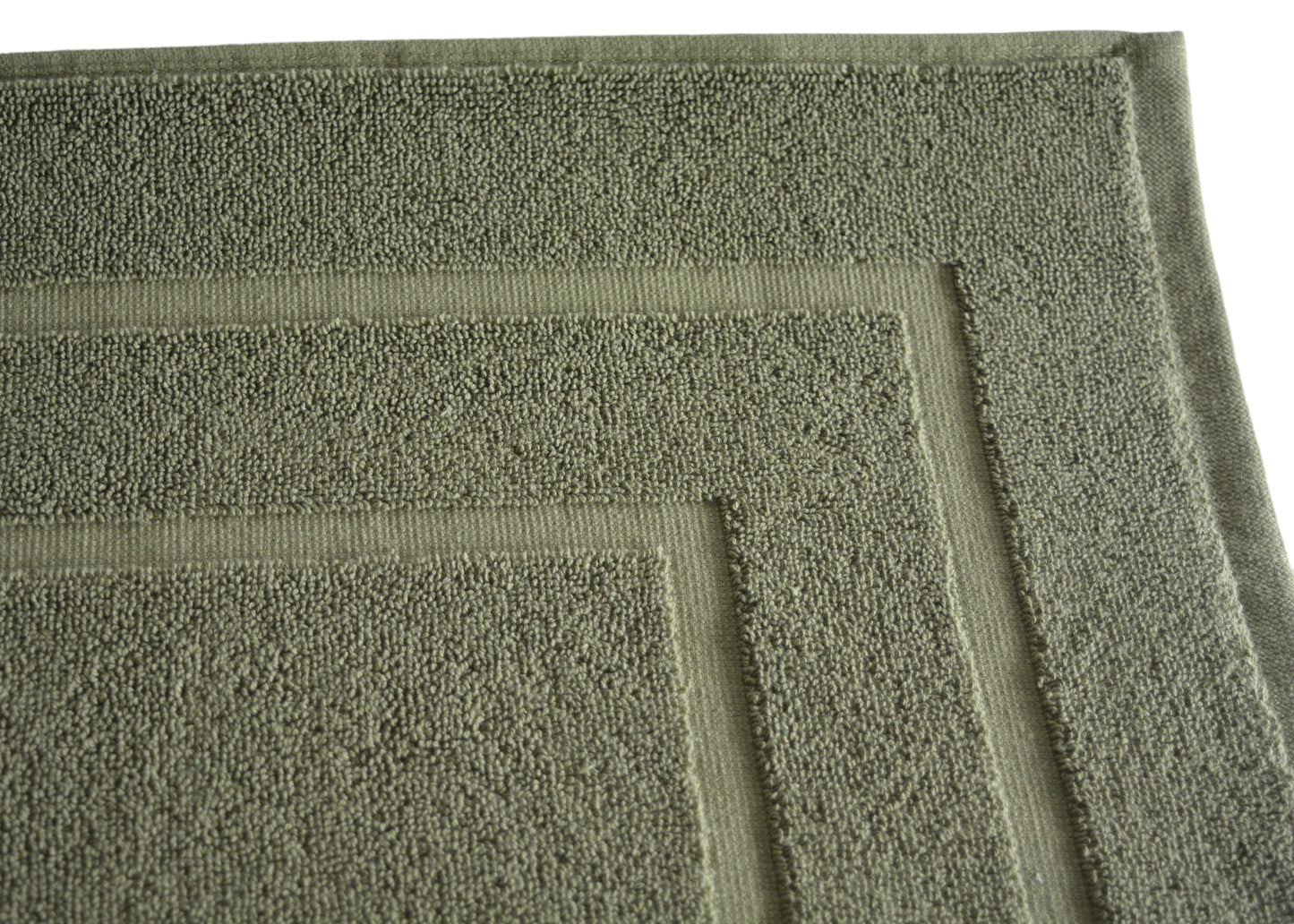 100% Ring Spun Cotton Bath Rug in Moss Green color