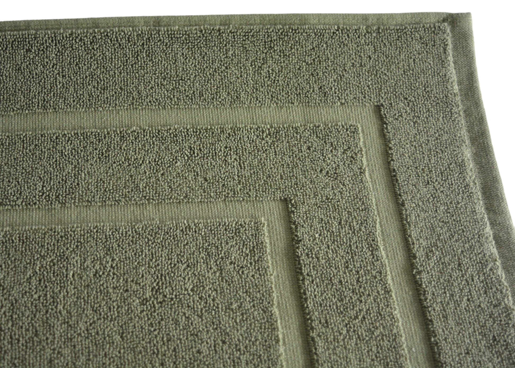 100% Ring Spun Cotton Bath Rug in Moss Green color