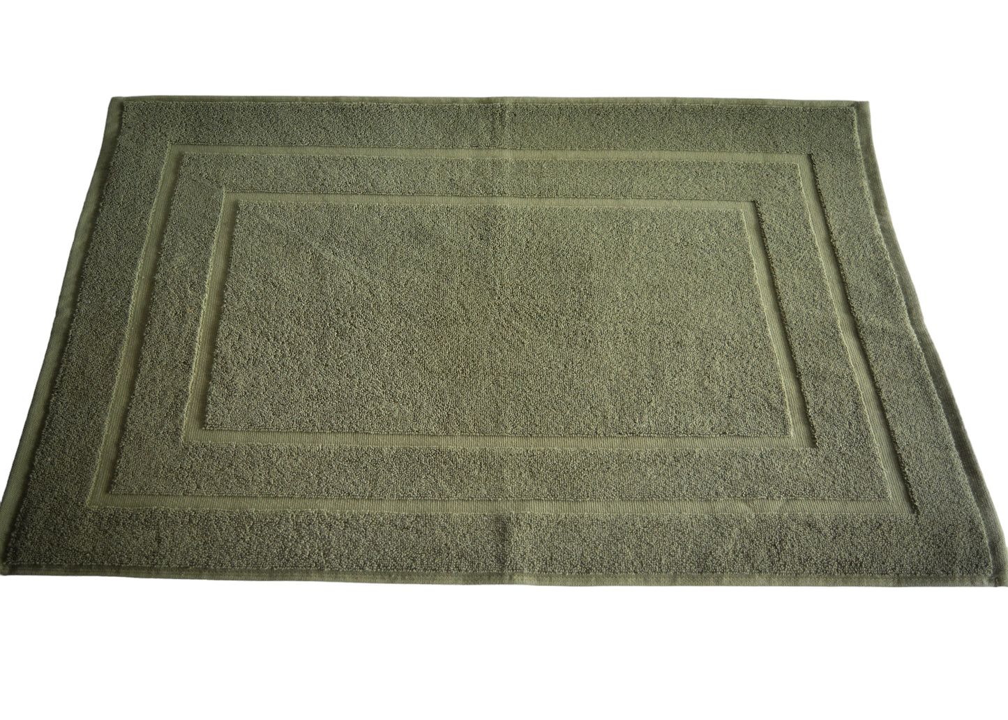 100% Ring Spun Cotton Bath Rug in Moss Green color