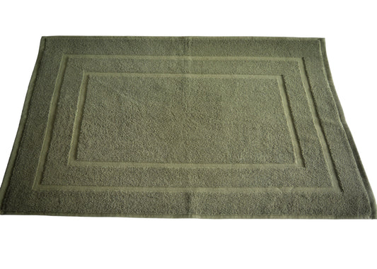 100% Ring Spun Cotton Bath Rug in Moss Green color