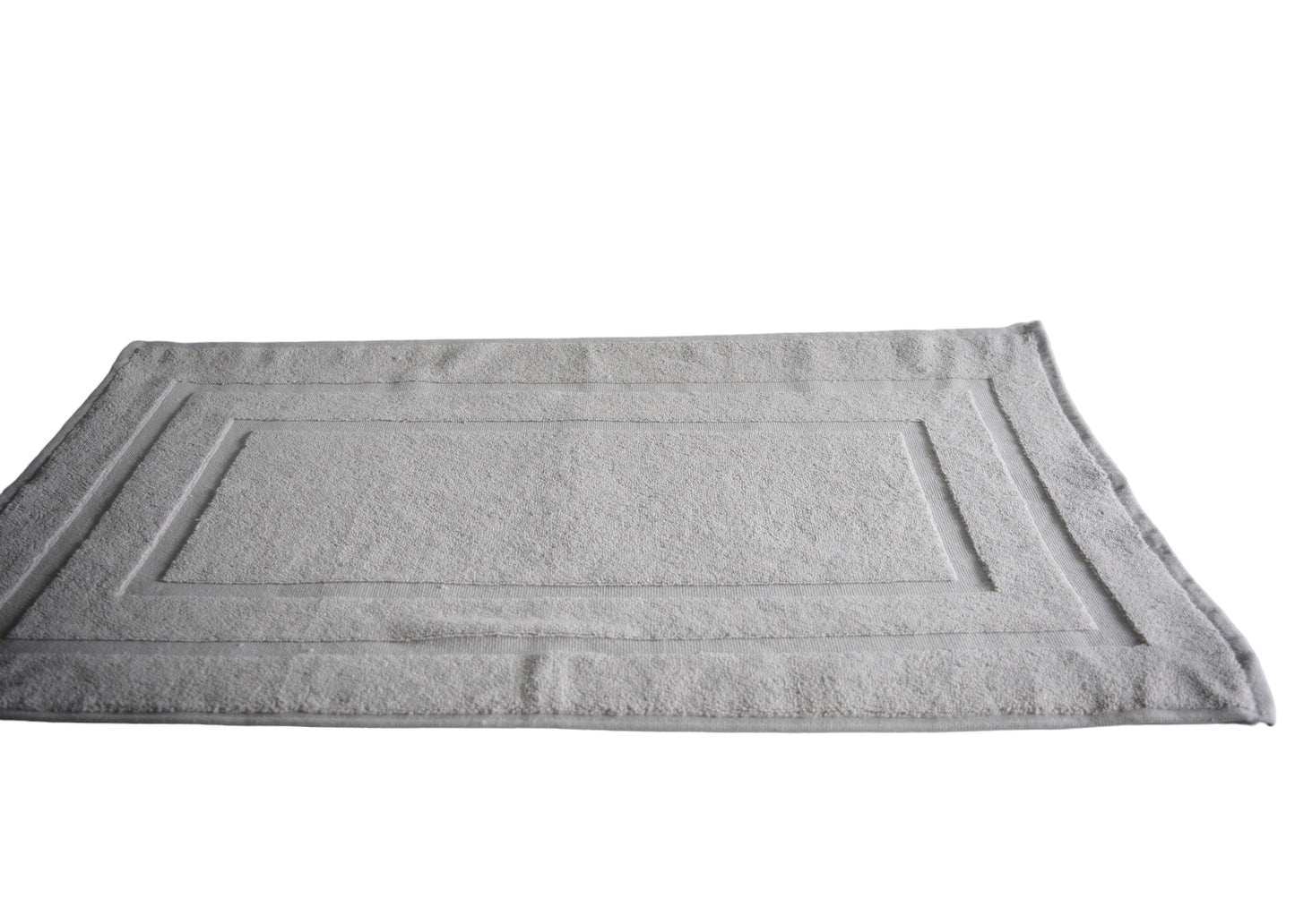100% Ring Spun Cotton Bath Rug in Pearl Grey color