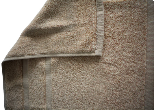 100% Ring Spun Cotton Bath Rug in Sand Brown color
