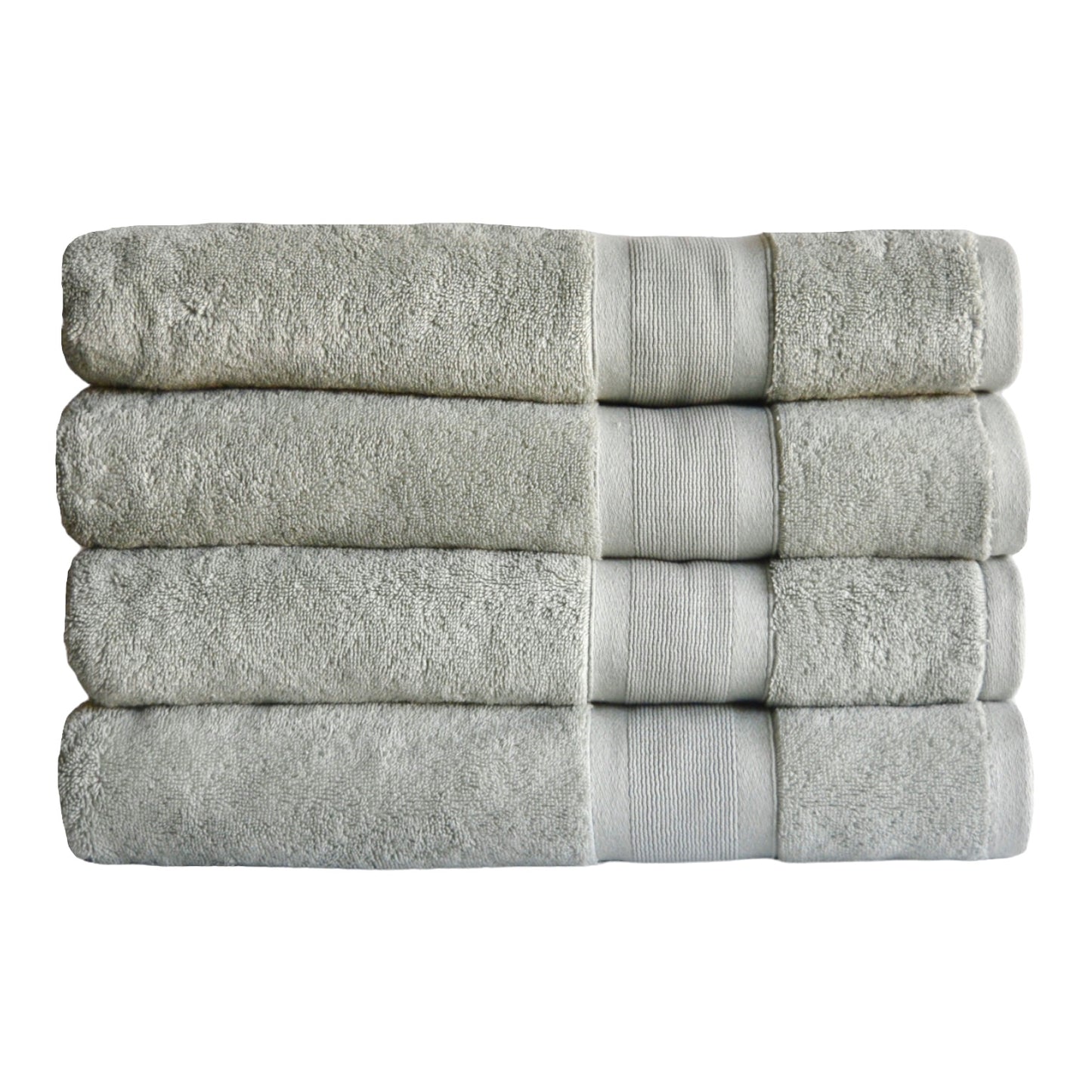 Combed Turkish Cotton Towel Set in Pale Sage color