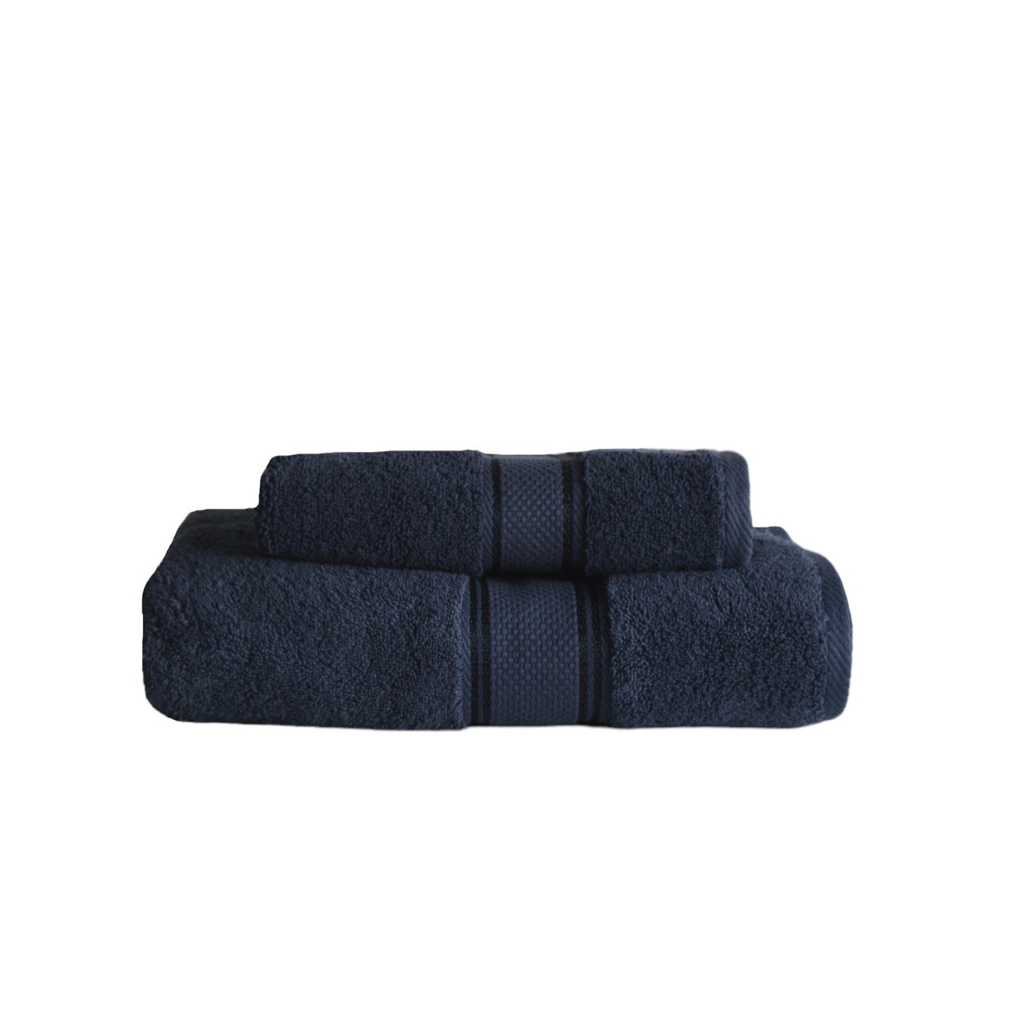 Turkish Cotton Towel Set in Deep Blue color