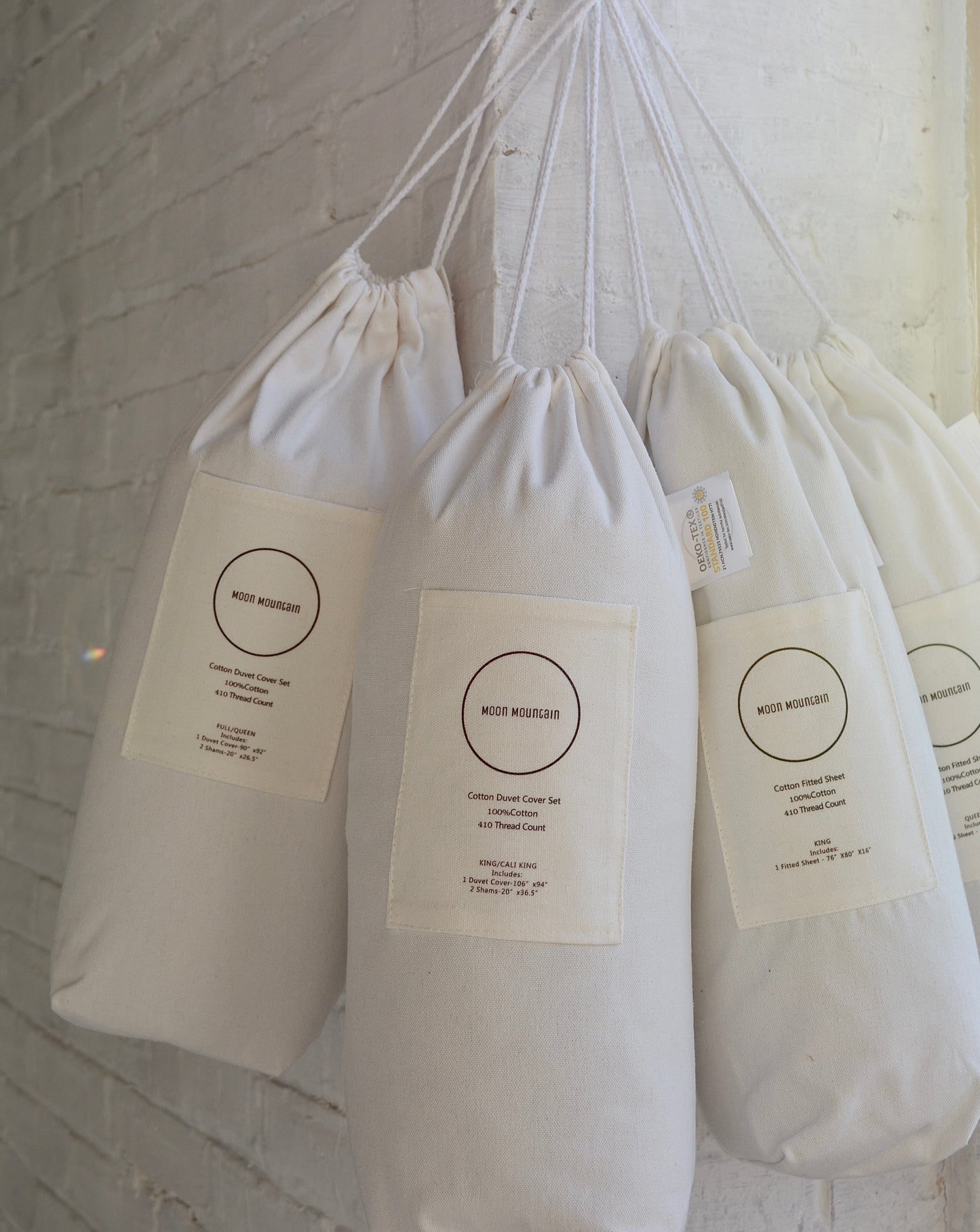 Full/Queen Cotton Duvet Cover Set in Smoky Quartz (Purple) color