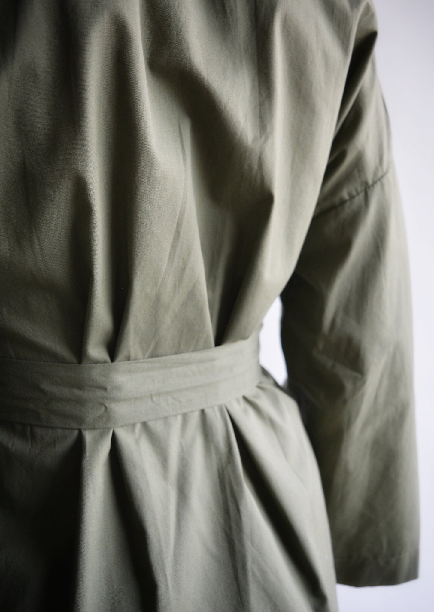 Cotton Robe in green color