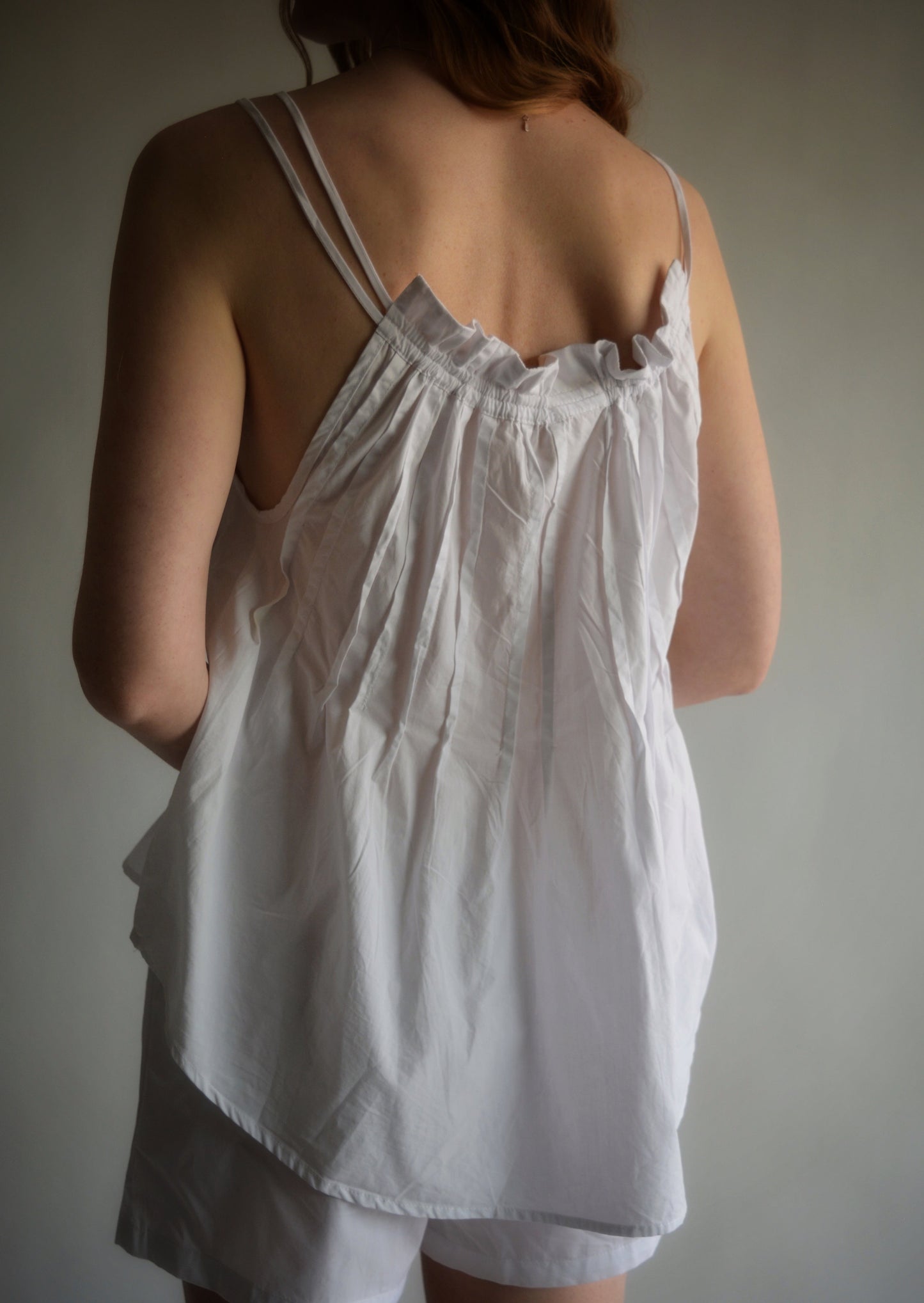 Cotton Loungewear Set in White