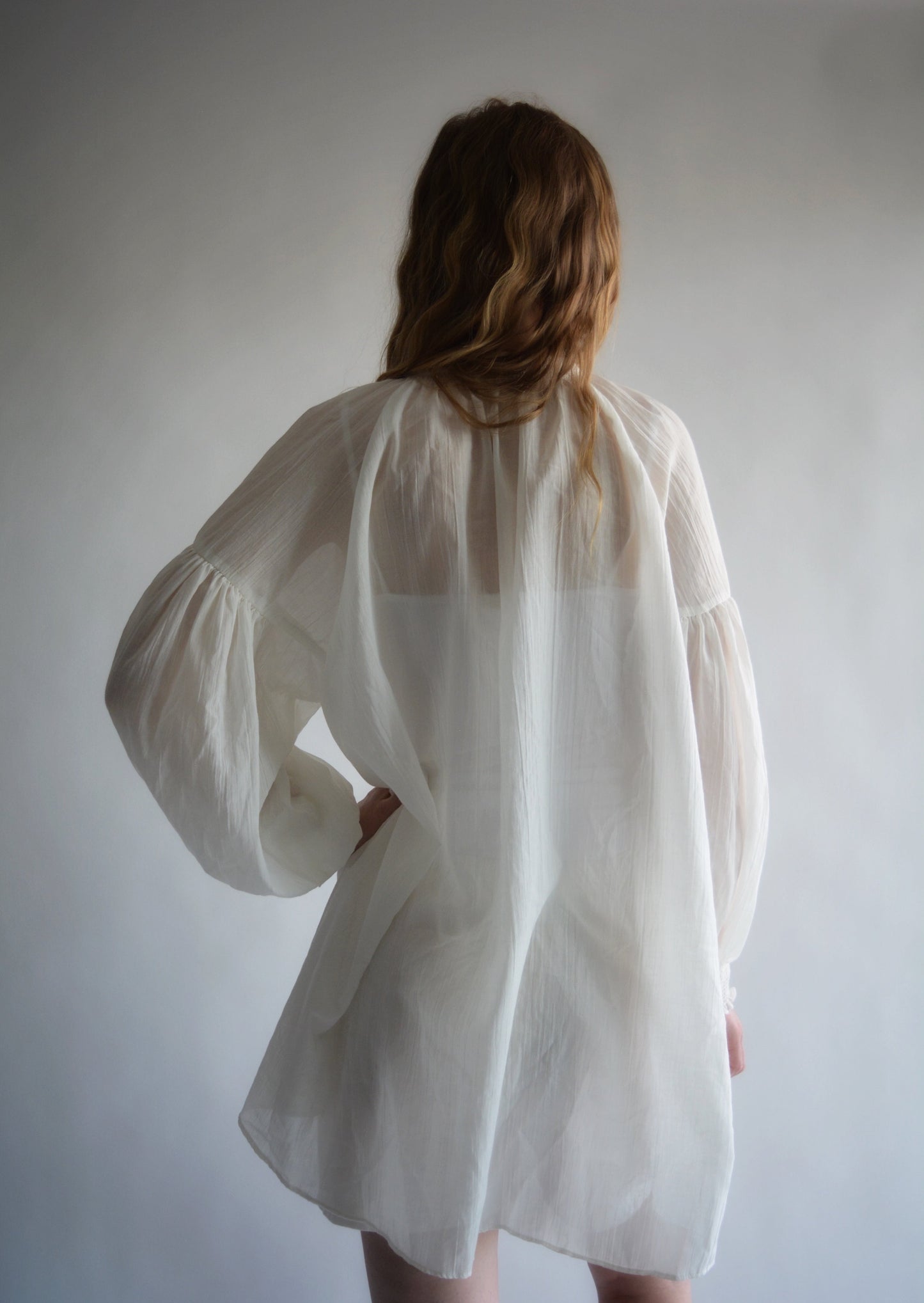 Oversized Tunic Top in White