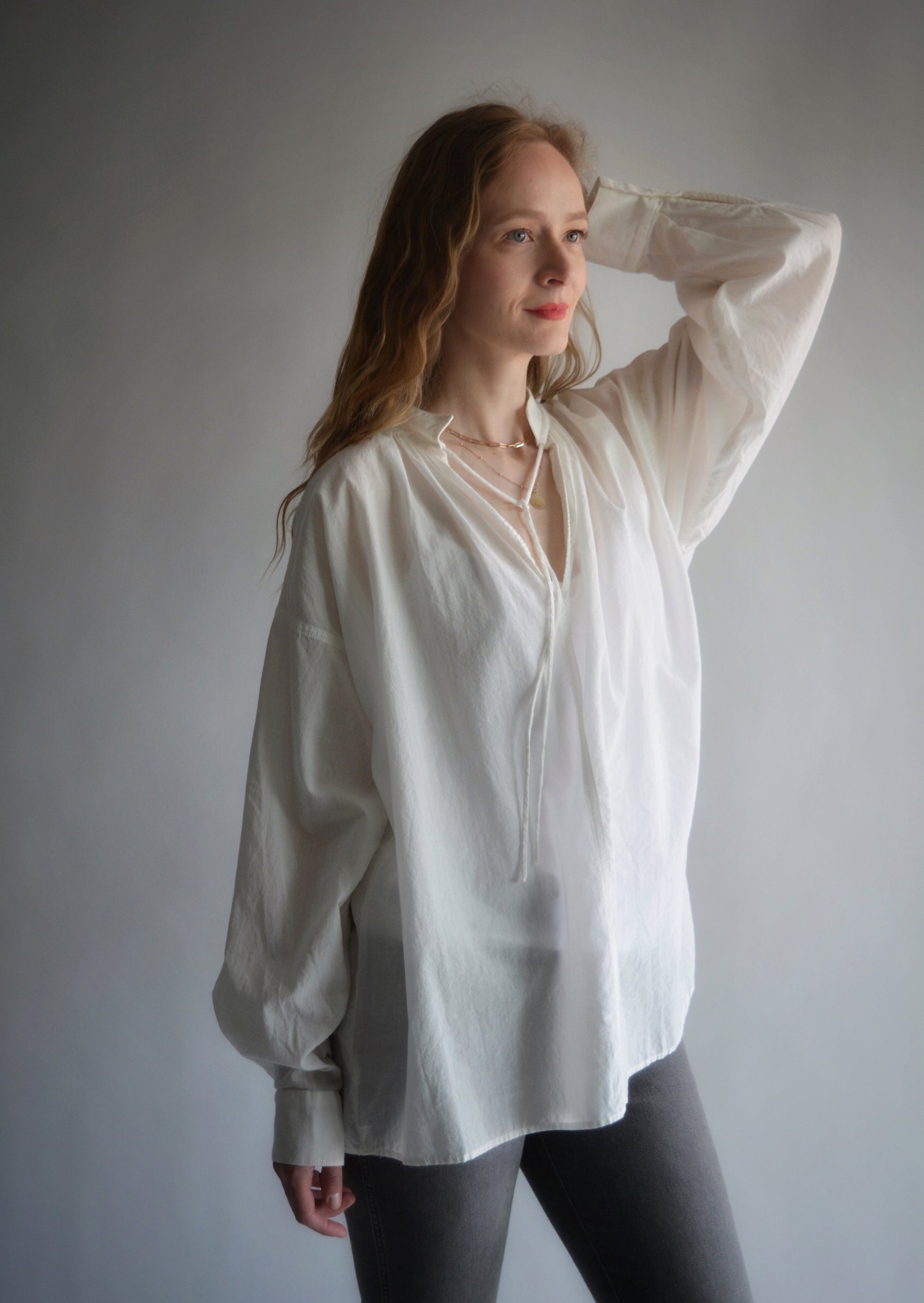Blouse in Moonlight (White) color