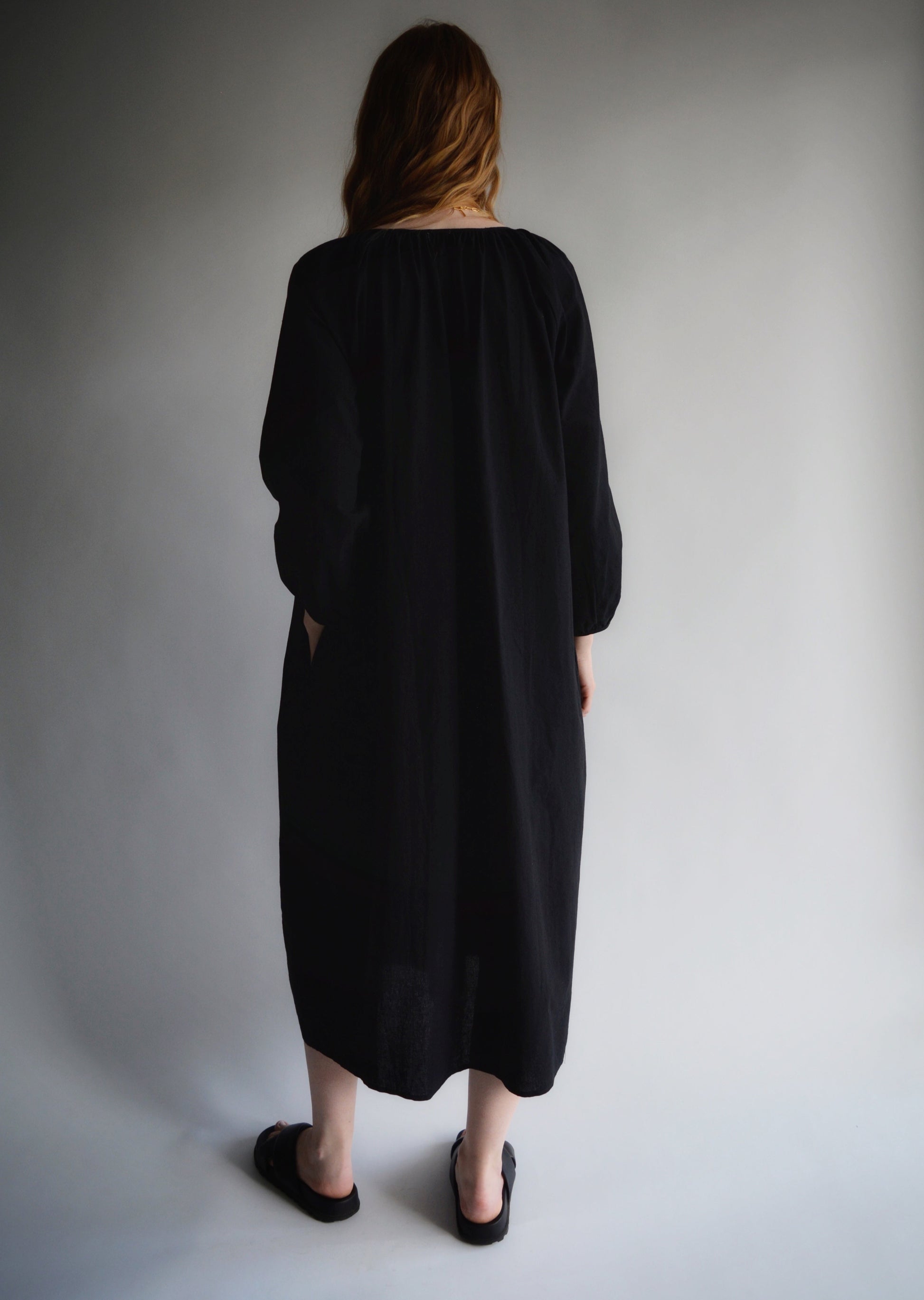 Oversized dress in Black color