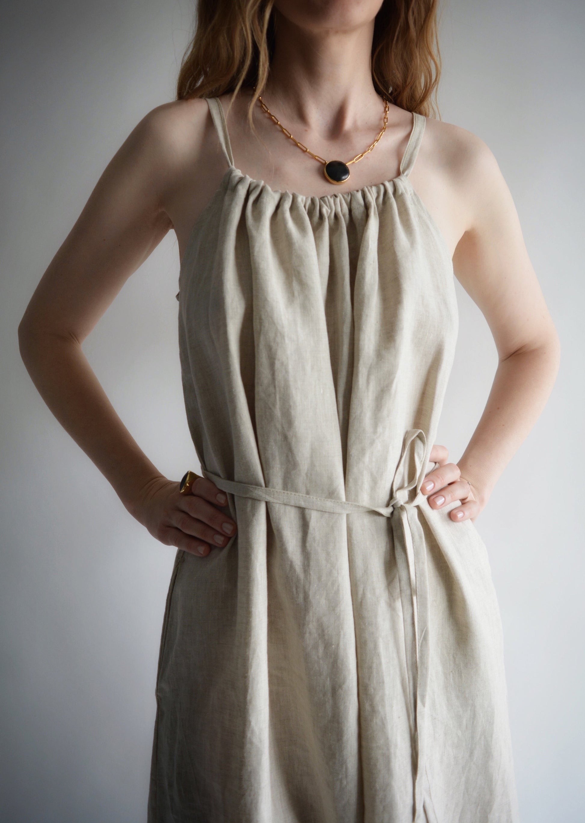 Oversized European Linen Dress in Natural color Oversized European Linen Dress in Natural color