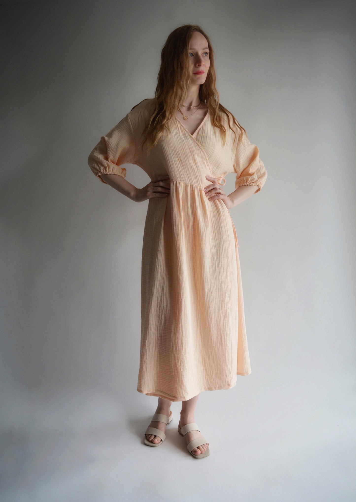 Dress in Soft Coral