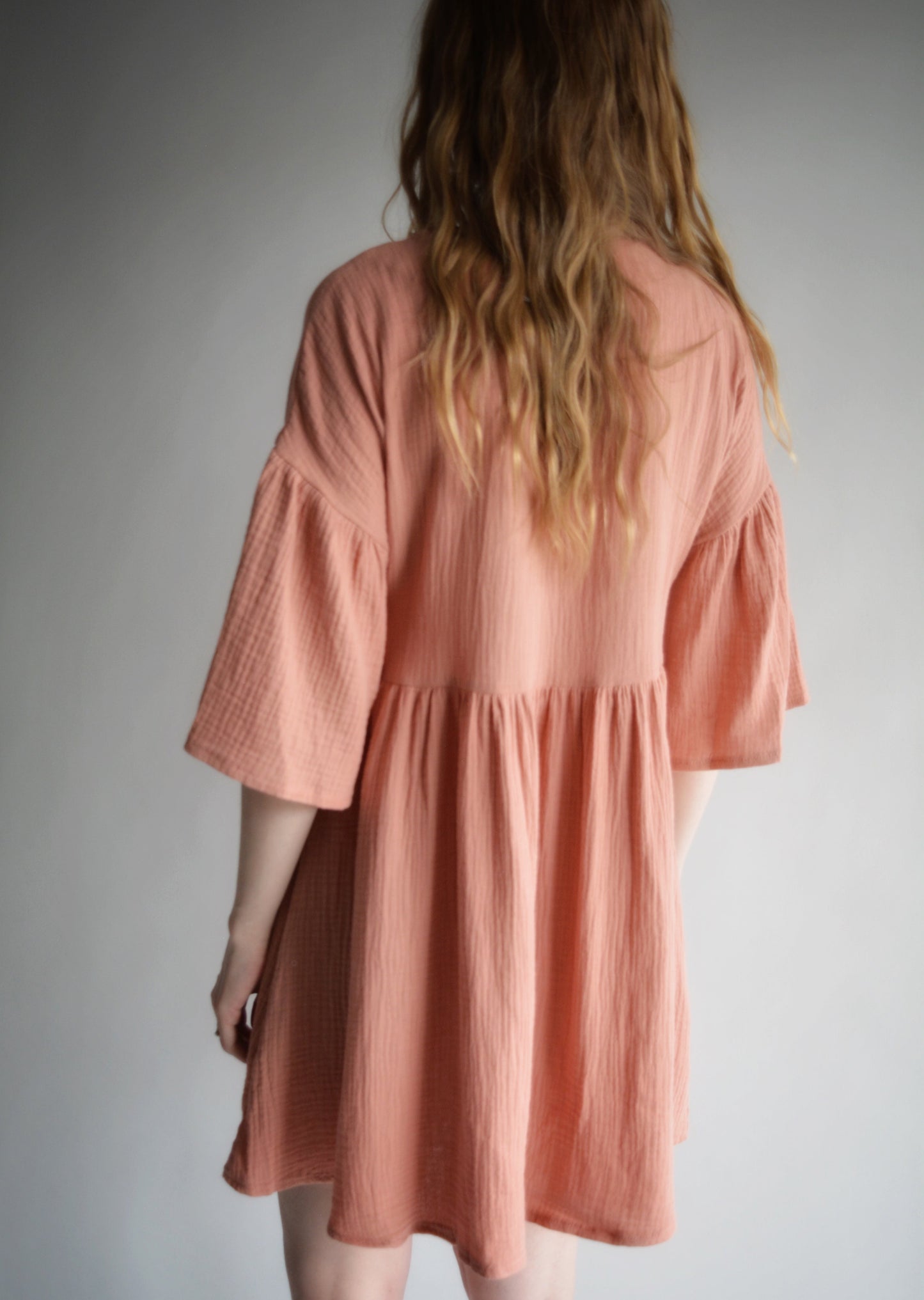 Muslin Dress in Soft Pink