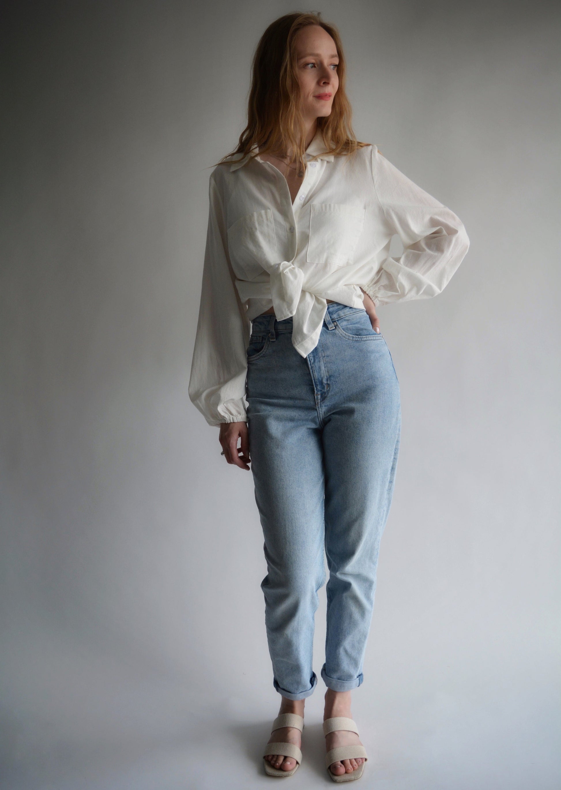 Cotton Blouse in White color
