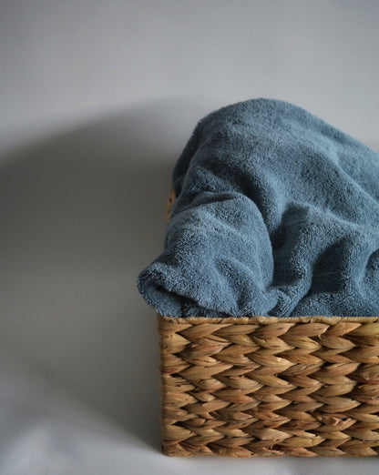 Cotton towels in Misty Aqua (blue) color