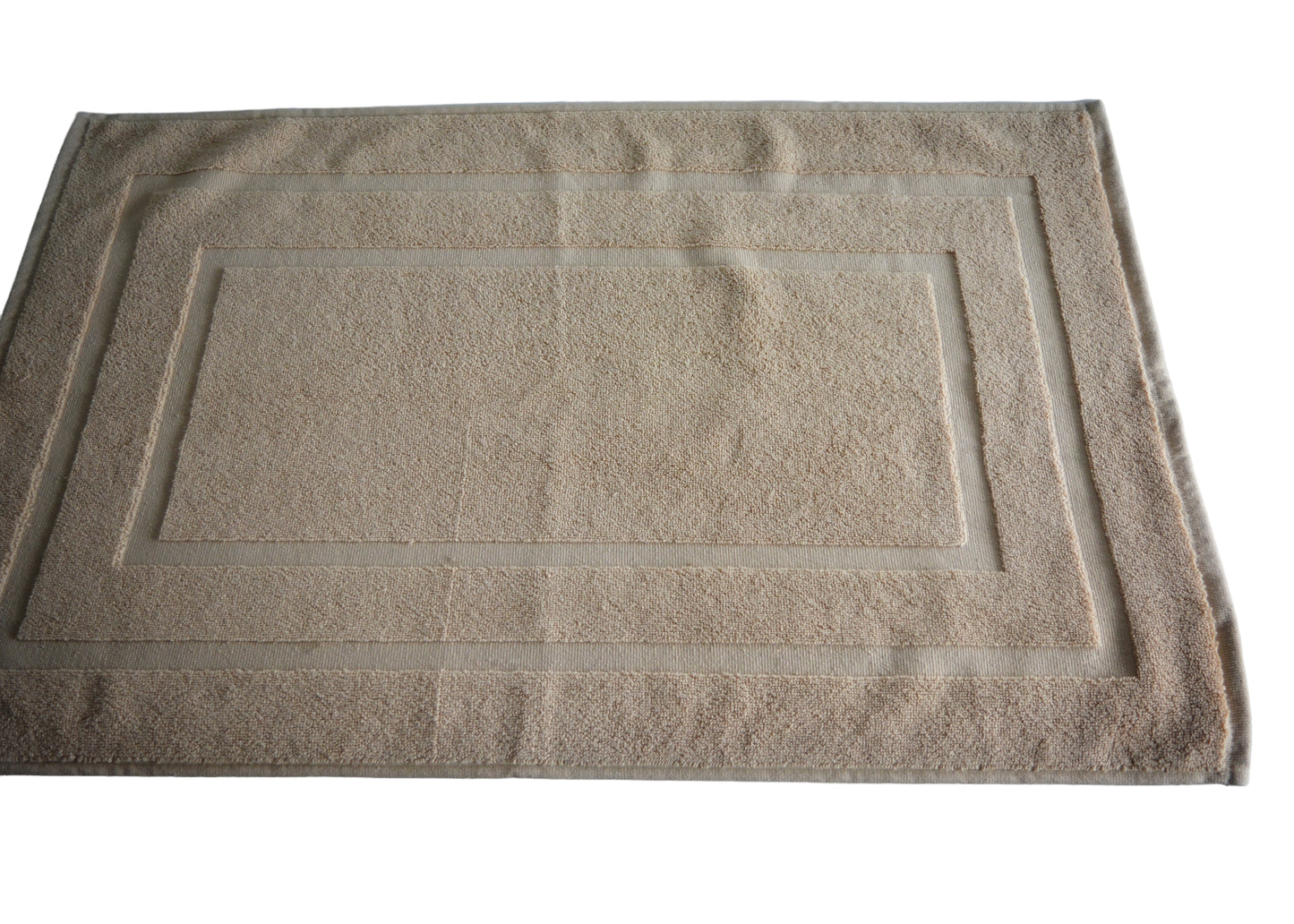 100% Ring Spun Cotton Bath Rug in Sand Brown color