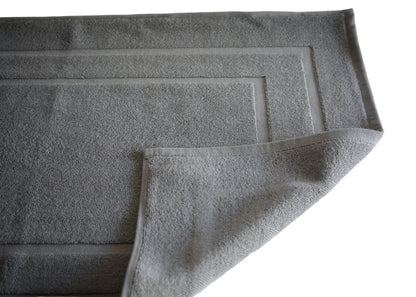 100% Ring Spun Cotton Bath Rug in Grey color