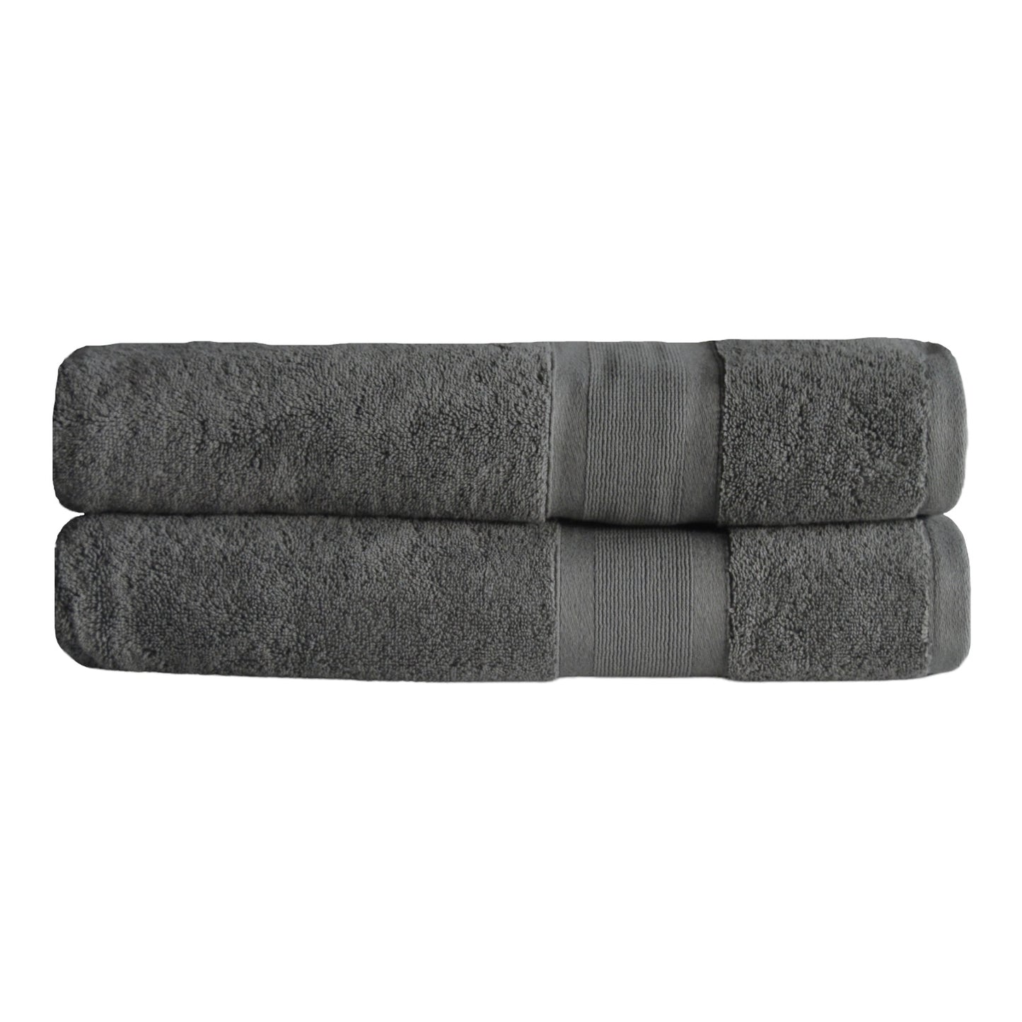 Combed Turkish Cotton Towel Set in Grey color