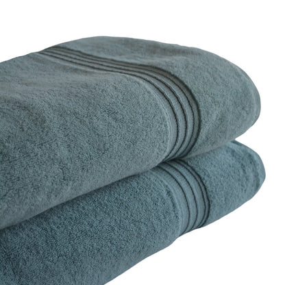 Luxury Lagoon Blue Cotton Bath Sheet