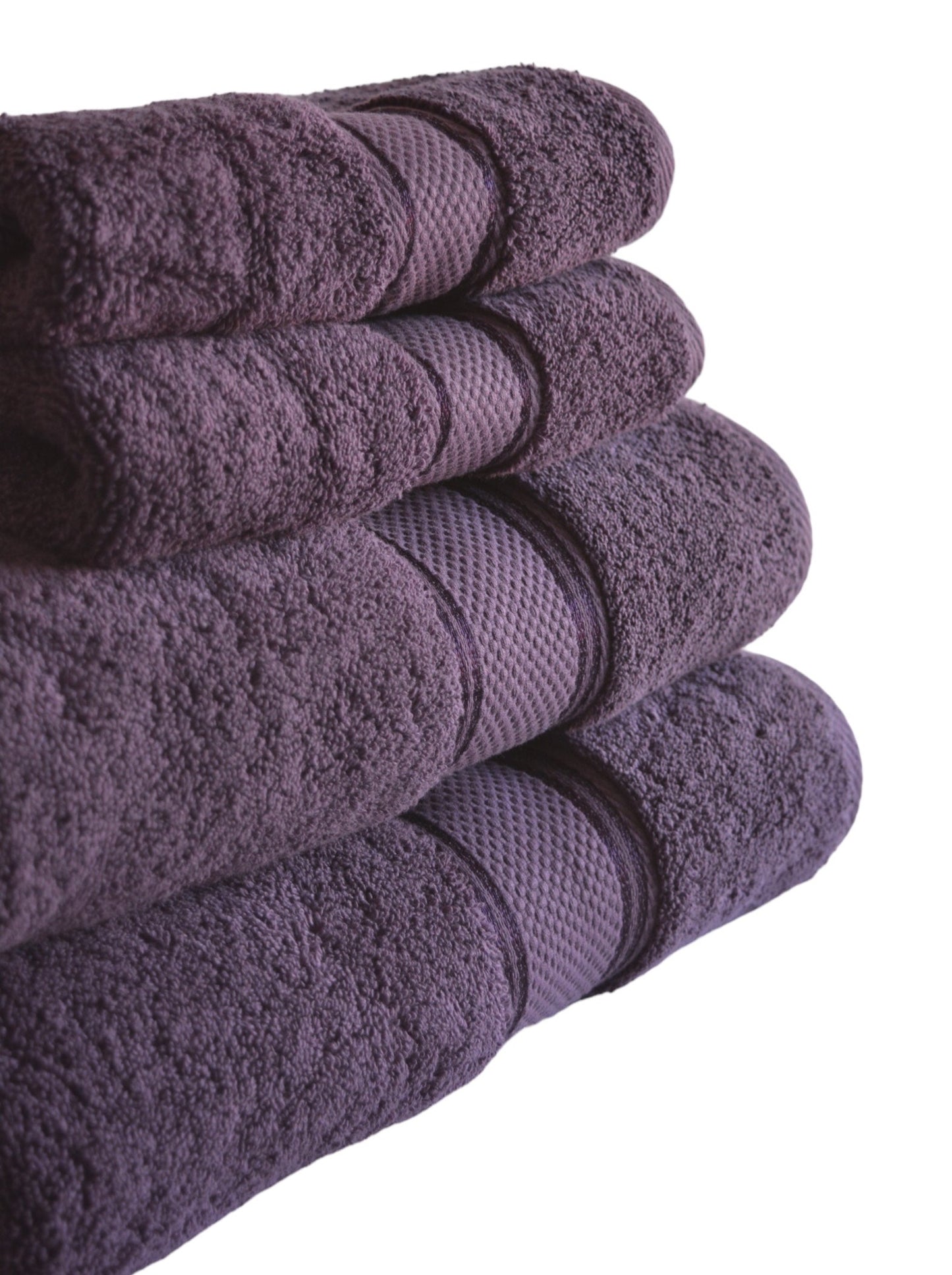 Turkish Cotton Towel Set in Dark Violet color