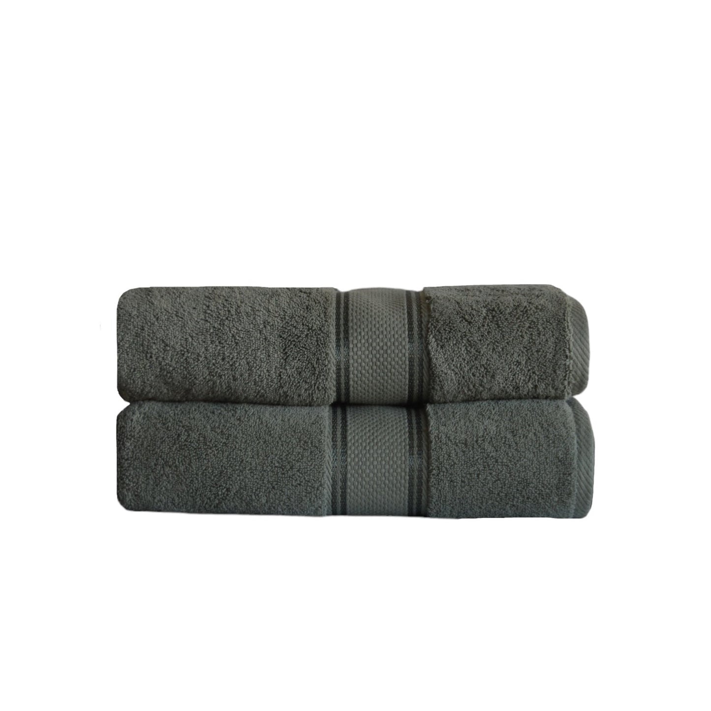 Turkish Cotton Towel Set in Moss Green color