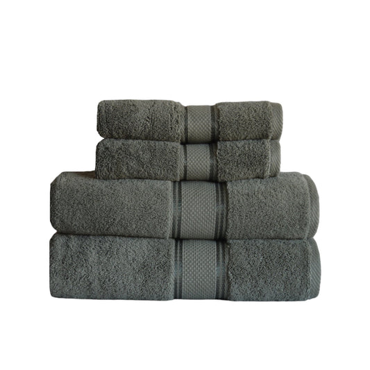 Turkish Cotton Towel Set in Moss Green color