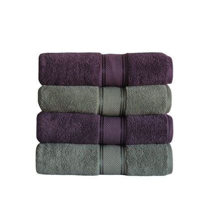 Turkish Cotton Towel Set in Moss Green color