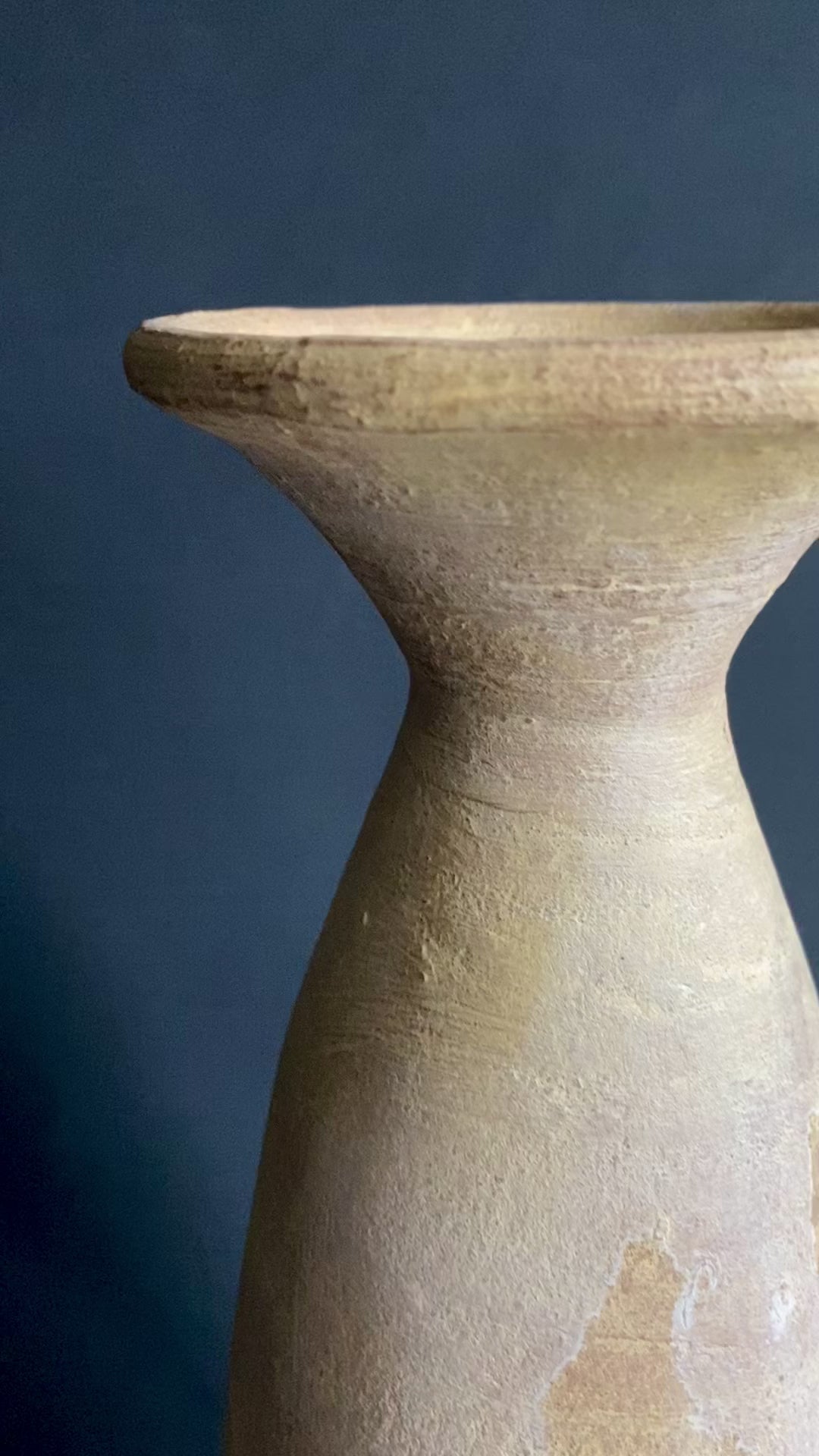 Antique Beige Limited Edition Handcrafted Ceramic Vase