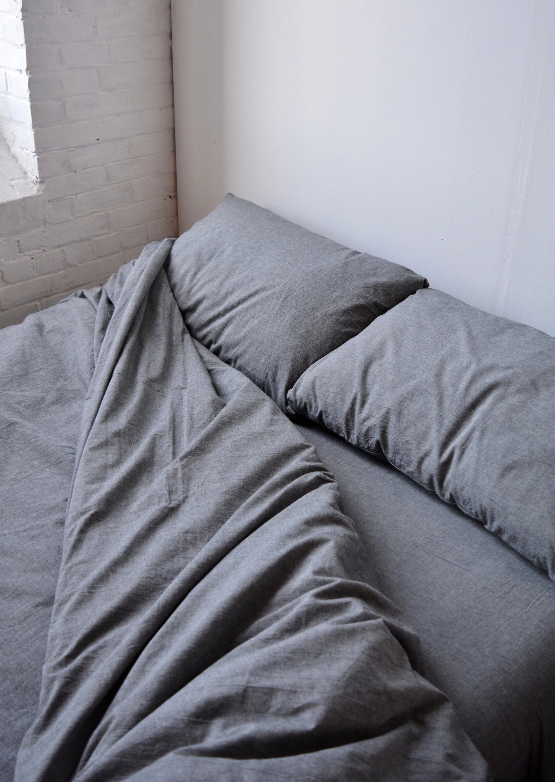 Fitted Sheets, King size in Graphite Grey color